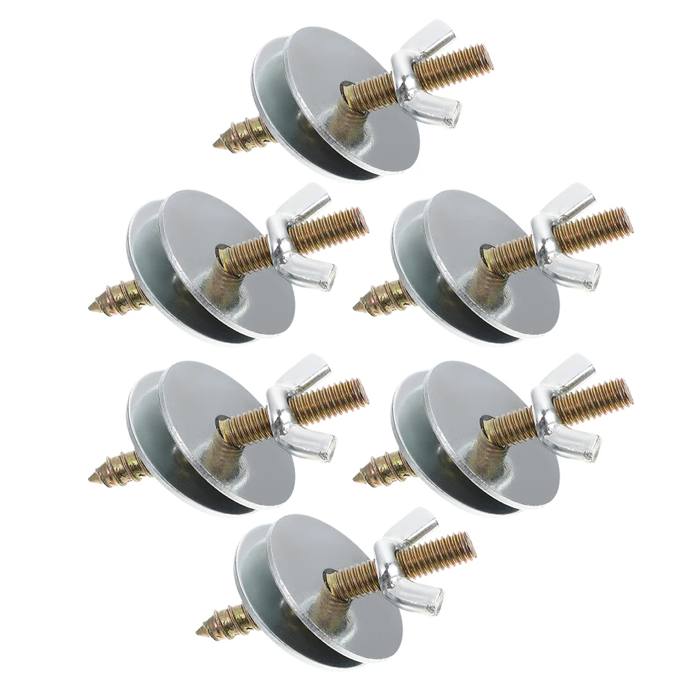 

6pcs Bird Screws M5*50 Silver Fixing Bird Screws Stand Perch Nuts Accessories Durable Pet Safety Fasteners