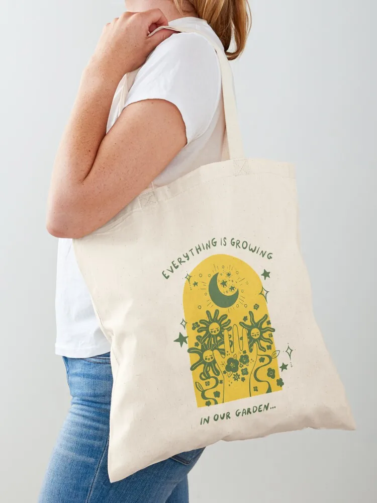 

Garden Song - everything is growing Tote Bag hand bag ladies Fabric bag shopper woman