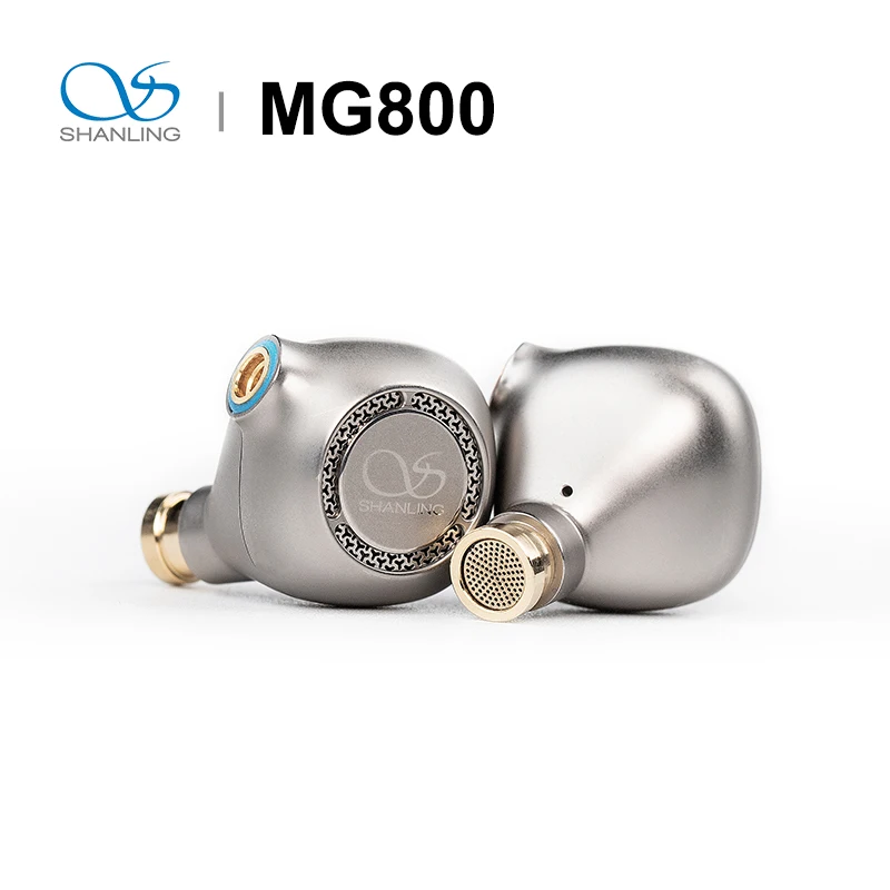 SHANLING MG800 Semi-open Acoustic Design Dual Dynamic Drivers In-ear Earphone Headset  MMCX Cable 2.5+3.5mm Plug Earbuds UA3