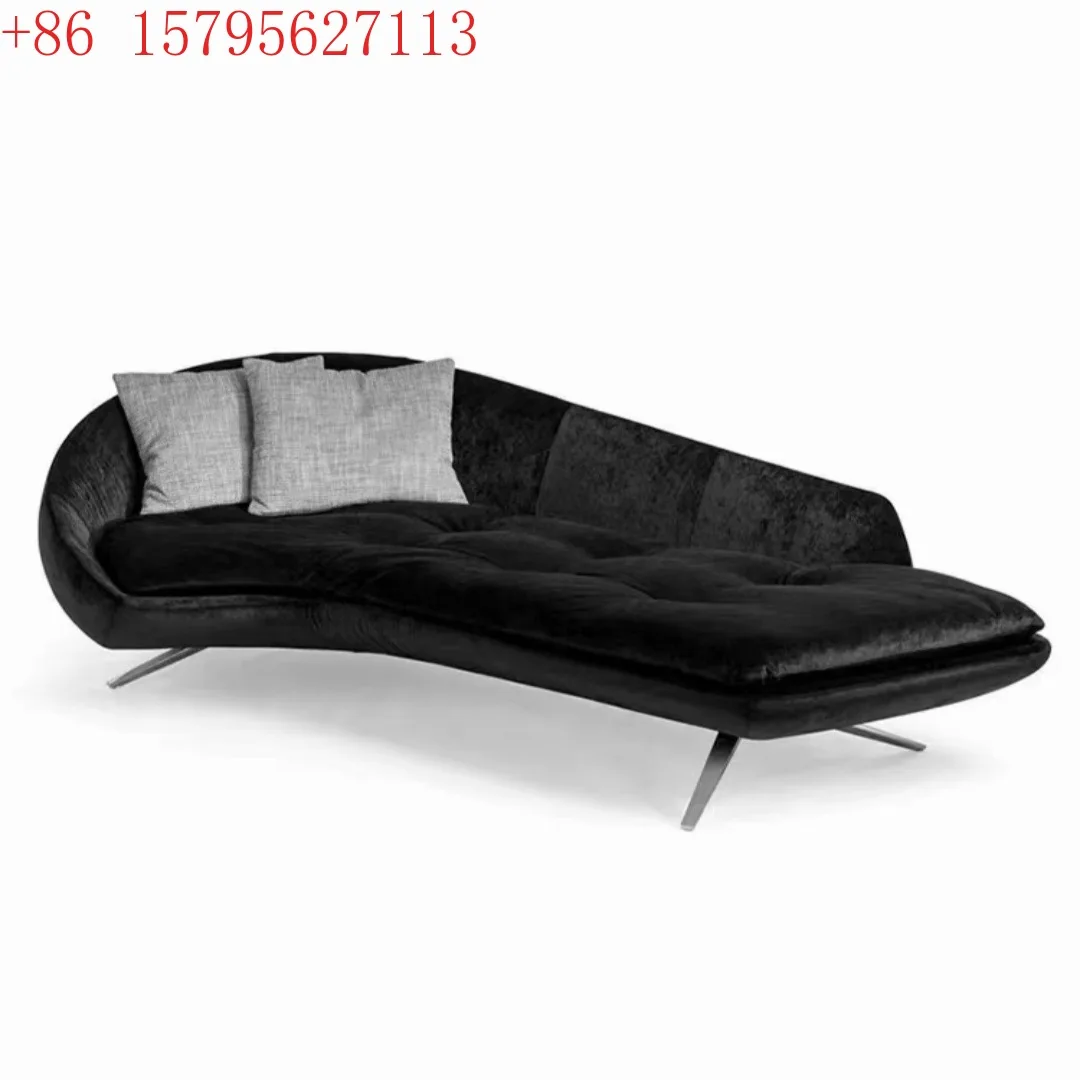 

American balcony recliner bedroom curved sofa small apartment chaise longue lazy chaise longue sofa