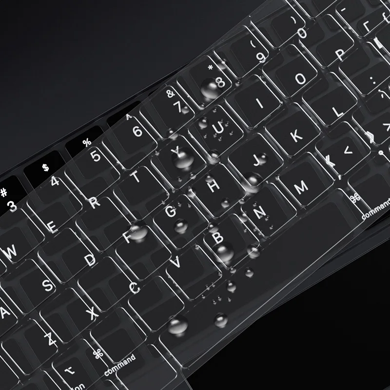 Capa de teclado para iPad Pro 12.9 Pro 11 Capa transparente de TPU para filme de teclado mágico dos EUA