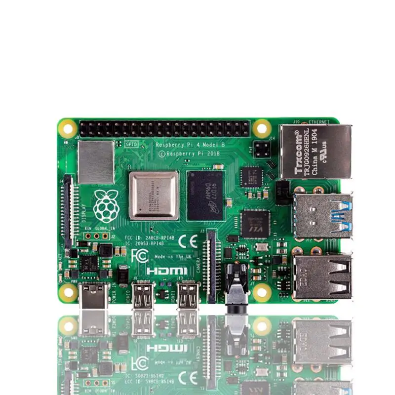 

XFCZMG Brand new original RASPBERRY PI 4B 4GB Quad core Cortex-A72 ARM v8 1.5GHz Support 2.4/5.0 GHz WIFI Bluetooth 5.0 1pcs/lot