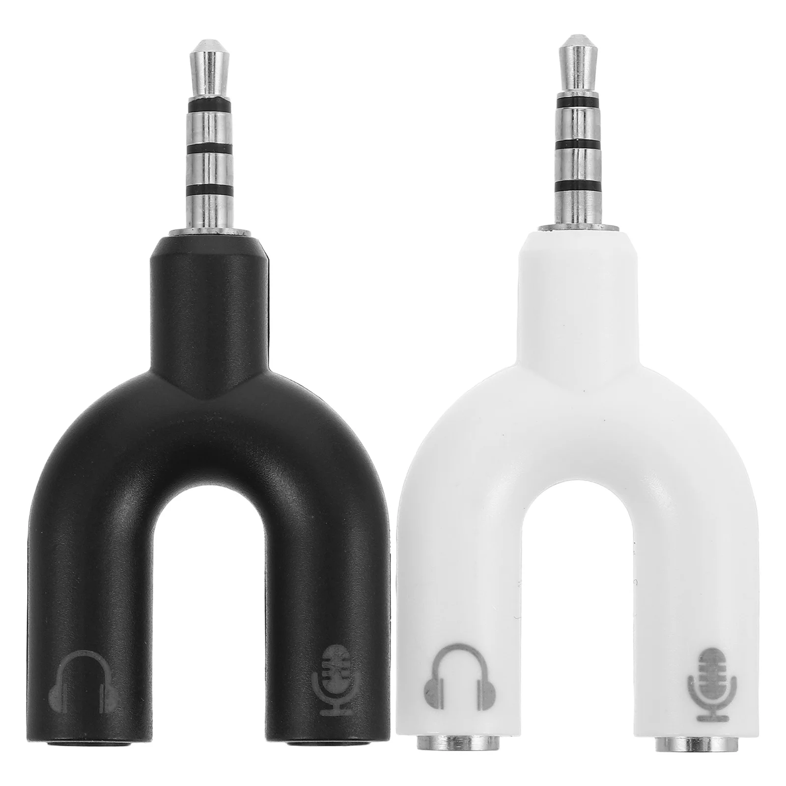

2Pcs 3.5mm Audio Converter Adapter with Y Design 2 Way Headphone Splitter for Phones Tablet Jack Connector Portable