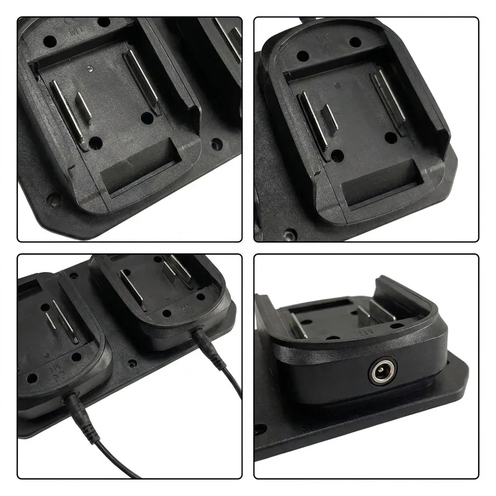 For BL1840 Battery Wall Mount Charger Fast Charging Adapter Simultaneous Charging Adapter Flexible Cable Placement