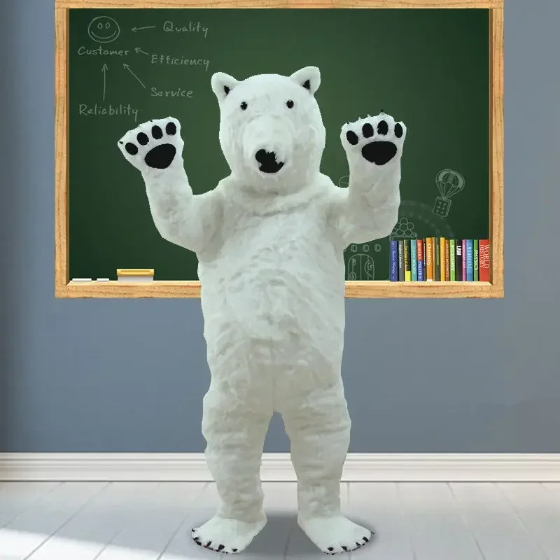 [TML] Cosplay polar bear Mascot Costume sea bear Cartoon character costumes Advertising Costume Party Costume animal carnival