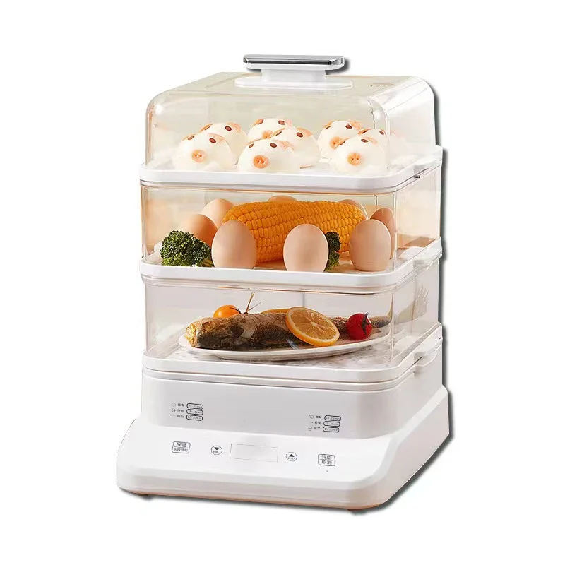 

multifunction three layers egg boiler and steamer cooker machine electric food steamers