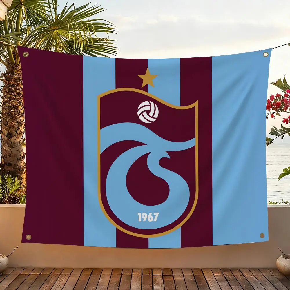 Sportverein T-Trabzonspor Flaggen für Innen- und Außenbereich, Dekorative Fahne, Wand- und Gartenbanner, Heim- und Gartendekoration
