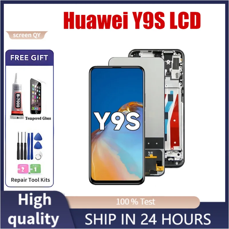 High Quality For Huawei Y9S LCD Display Digitizer Assembly Touch Screen Apply to For Huawei Y9 s STK-L21 STK-LX3 STK-L22 Lcd