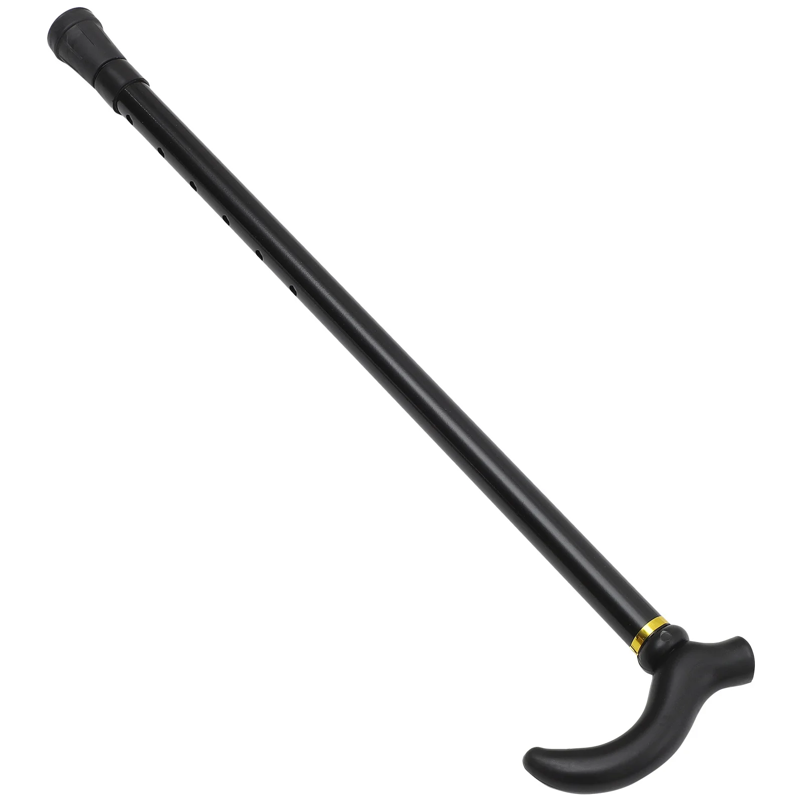 Bastón ajustable de aleación de aluminio de 2 secciones, bastón antideslizante y antioxidante para ancianos, bastón negro para caminar, bastones de senderismo