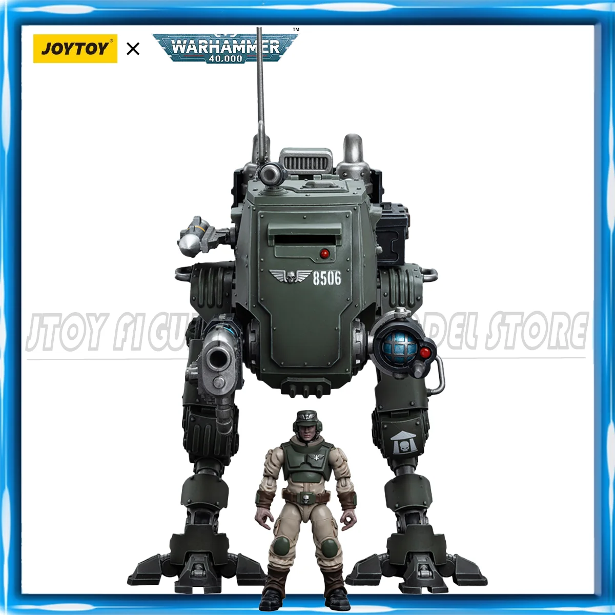 [Auf Lager] Joytoy Warhammer 40k 1/18 Action figur Astra Militarum cadian gepanzert Sentinel Anime Militär modell