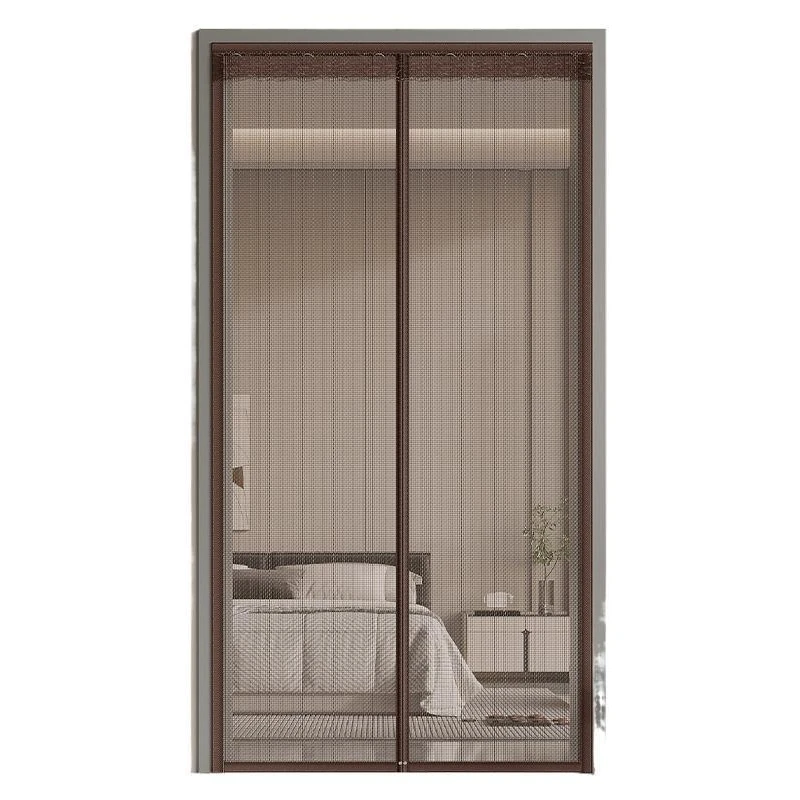 

Encrypted mosquito-proof door curtain 2025 new magnetic yarn curtain Velcro self-adhesive door magnetic strip