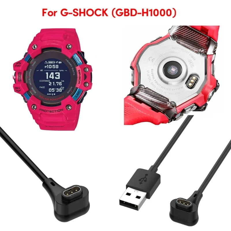 Durable USB Charging Cable for SHOCK GBD-H1000 Watch 1m/39.37in Cable Length for Convenient Charging Long Lasting DropShipping