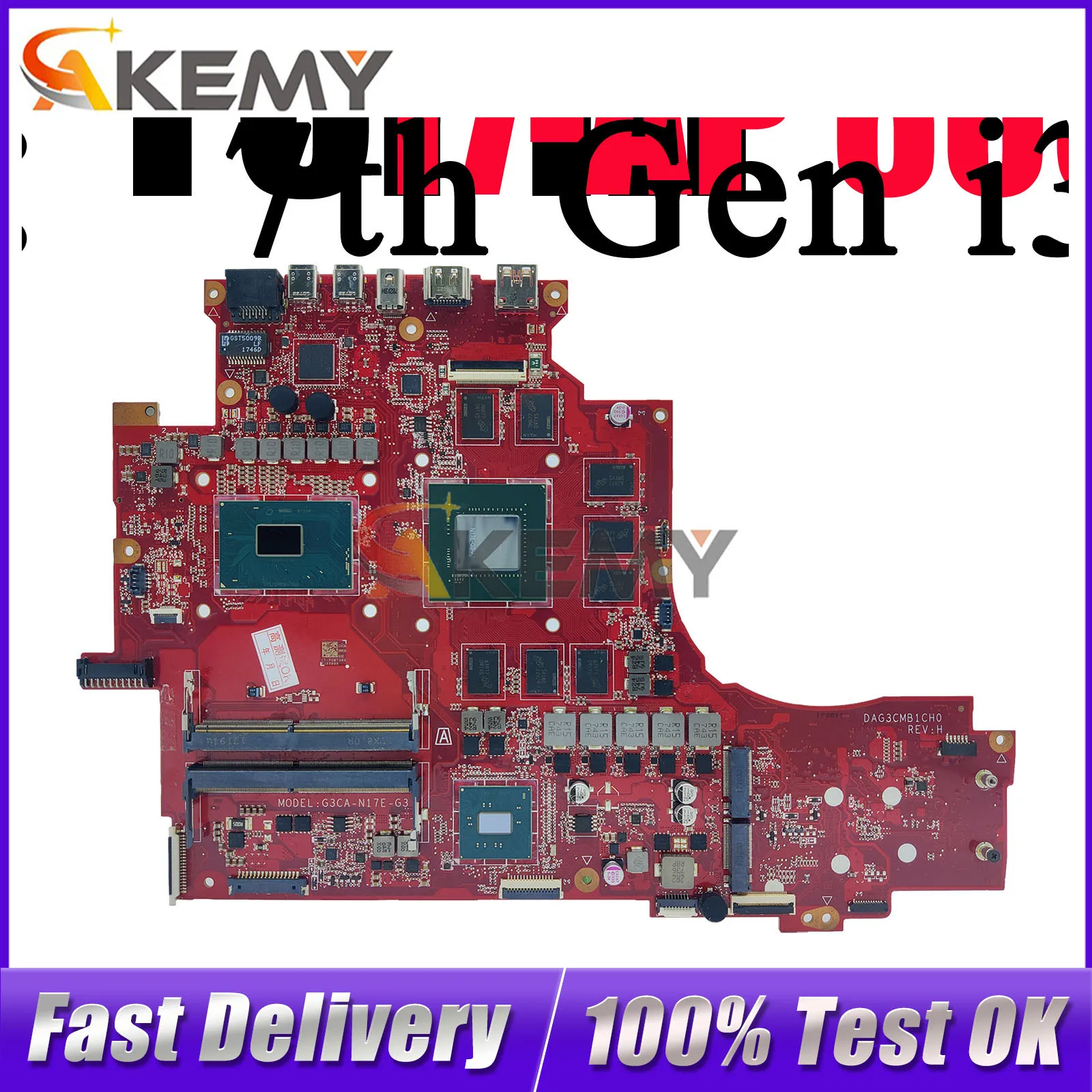 

DAG3CMB1CH0 для ноутбука HP Omen 17-AP, материнская плата 940623-601 с процессором i7 GTX1080, 8 ГБ графического процессора, 100% полностью протестировано