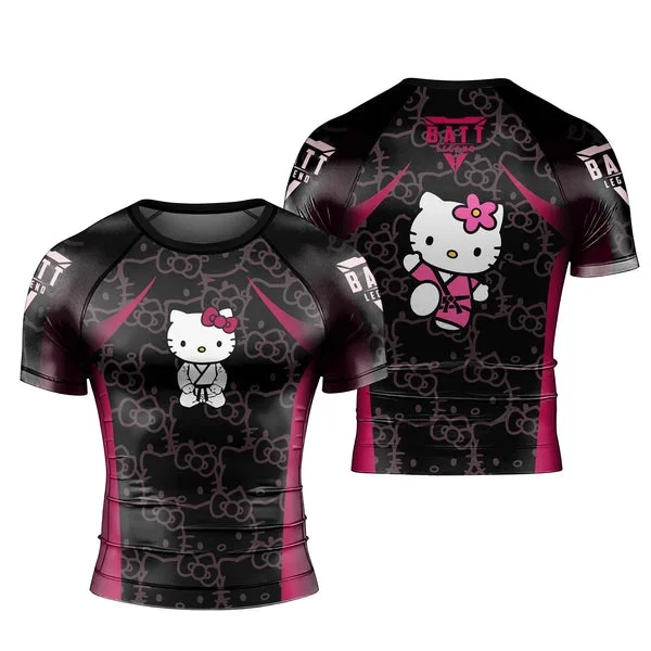 2026 Kinder- und Damen-T-Shirt, Lässiges Sport-T-Shirt, Top-Geschenk, Anime Fitness Gym Hello Kitty Atmungsaktives T-Shirt