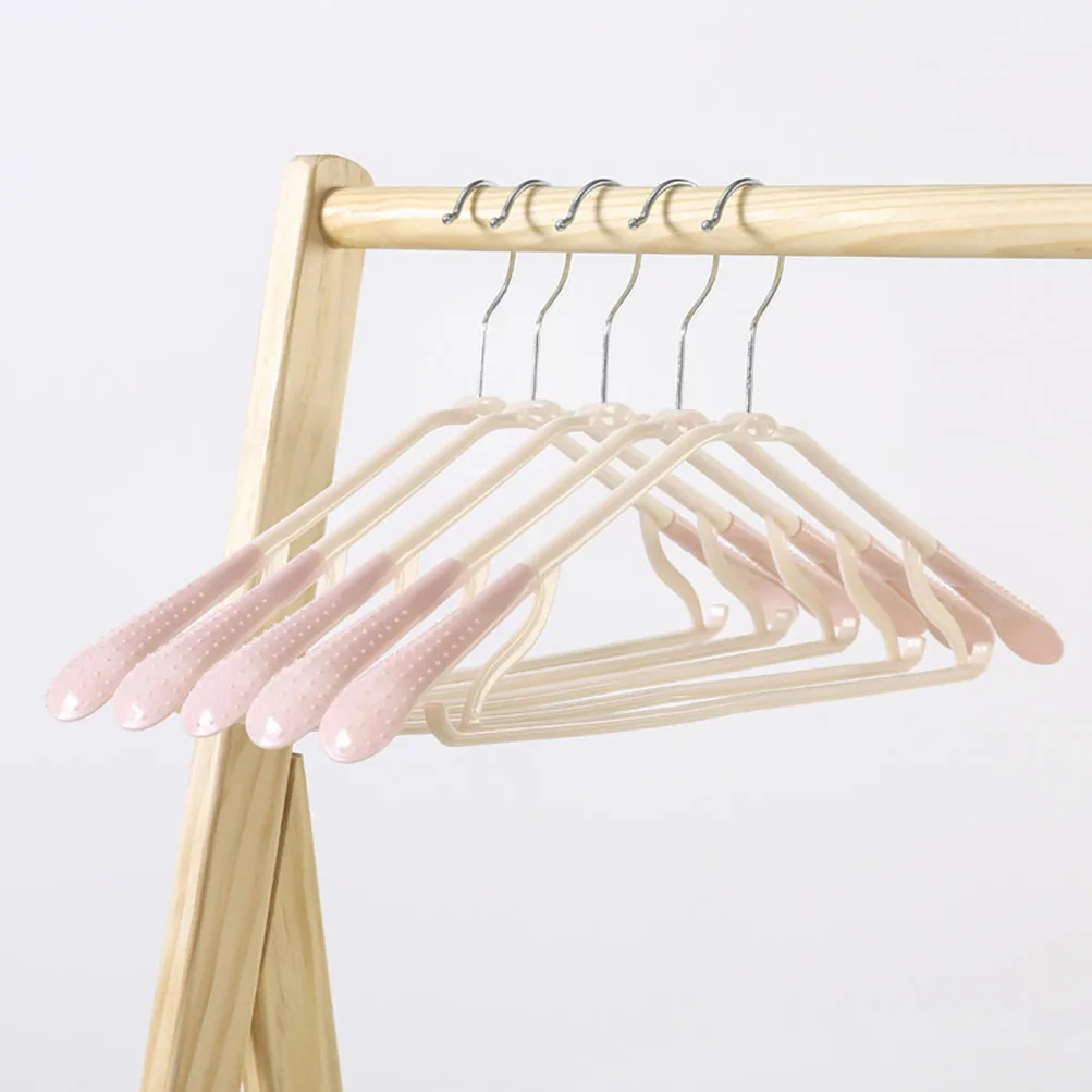360° Swivel Hook Wide-Shoulder Non-Slip Hanger – Trace-Free Plastic, Wet & Dry Use, Suitable for Both Children and Adults