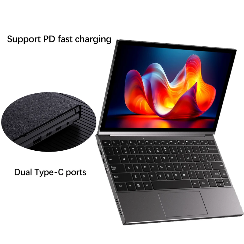 2025 Tablet 2 in 1 Laptop Intel i5 1240P Touch screen da 10,95 pollici Riconoscimento facciale Notebook aziendale per ufficio Windows 11 WiFi6