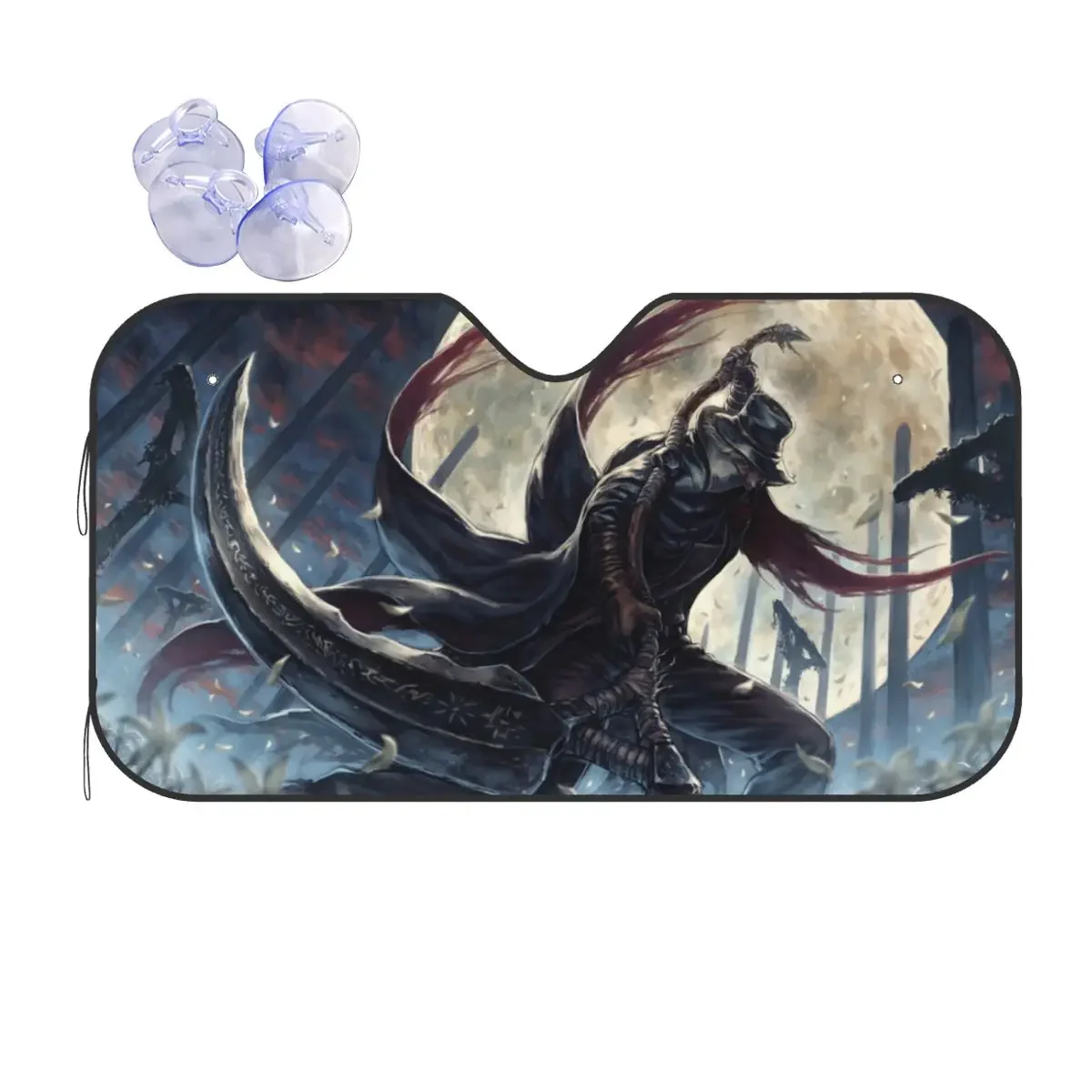 

Bloodborne Sunsha Windscreen The Old Hunters Personality Cover Front Block Window 70x130cm Car Sunsha Car-styling