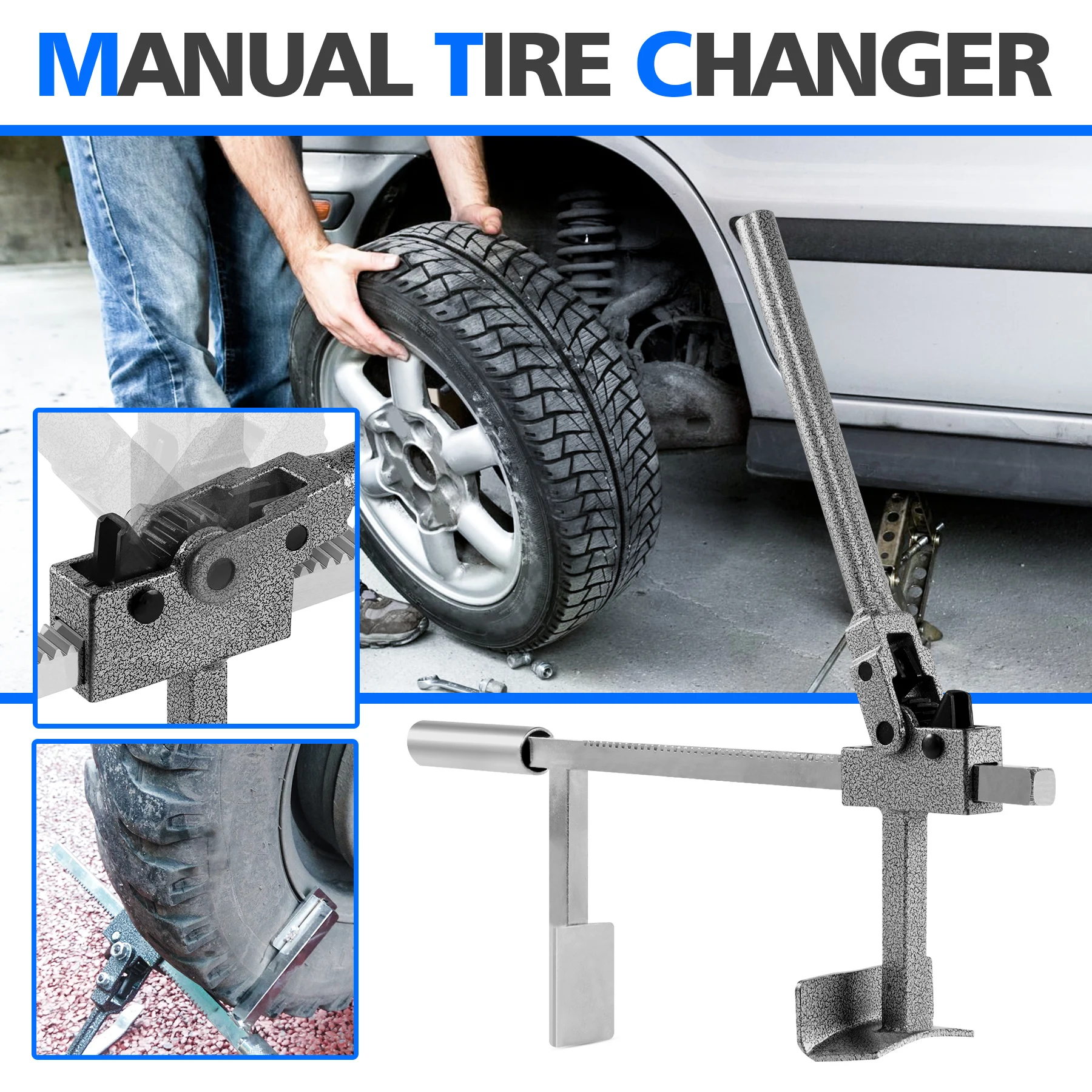 

Manual Tire Changer Tool Tyre Bead Breaker Removal Machine Motorcycle Car Tire Changing Tool Manual Operation Set ﻿ ﻿
