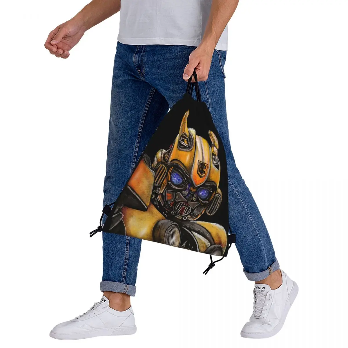 Bumblebee Transformer, The Best Transformer Backpacks Drawstring Bags Drawstring Bundle Pocket Shoes Bag Book Bags For Travel