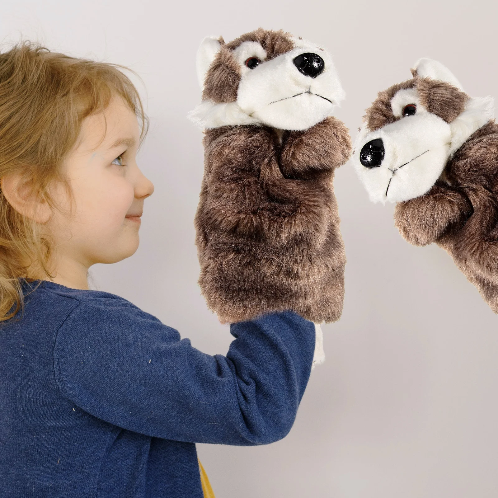 1PC Cartoon Animal Hand Puppet Toy Simulated Animal Hand Puppet Toy Plush Storytelling Hand Puppet Toy Early Educational Animal