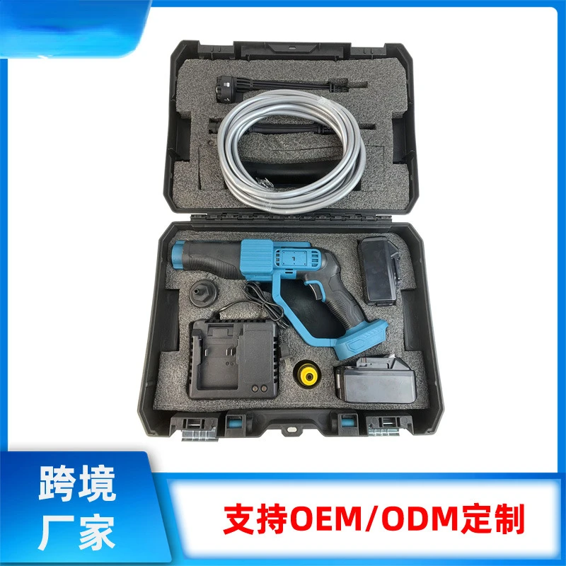 High Power Lithium Battery Car Washing Machine High Voltage Car Washing Gun Household Portable Car Cleaning