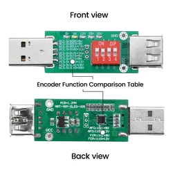 QC2.0/3.0 regulacja wybierania oszustwa wykrywania starzenia kabel do szybkiego ładowania płyta testowa interfejs USB regulowany 5V/9V/12V/15V/20V