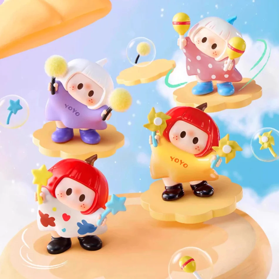 NOUVEAU Jouet tendance en PVC : Figurines mignonnes de la série YOYO Youyoujiang Tilt Head |   Ornement de bureau, cadeau et décoration de voiture