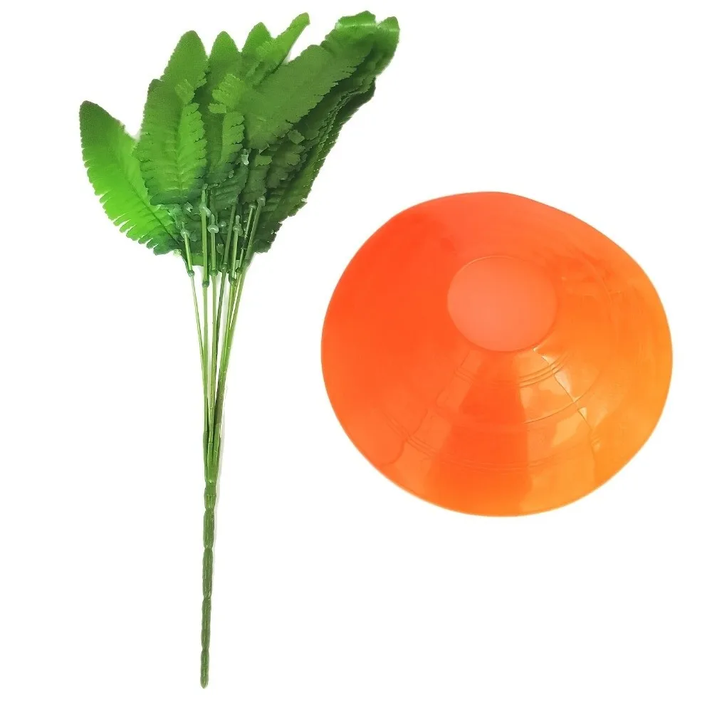 

Crafts Creative Easter Carrots Decor Colorful Art Garden Stakes PET Carrots Ground Pile Home