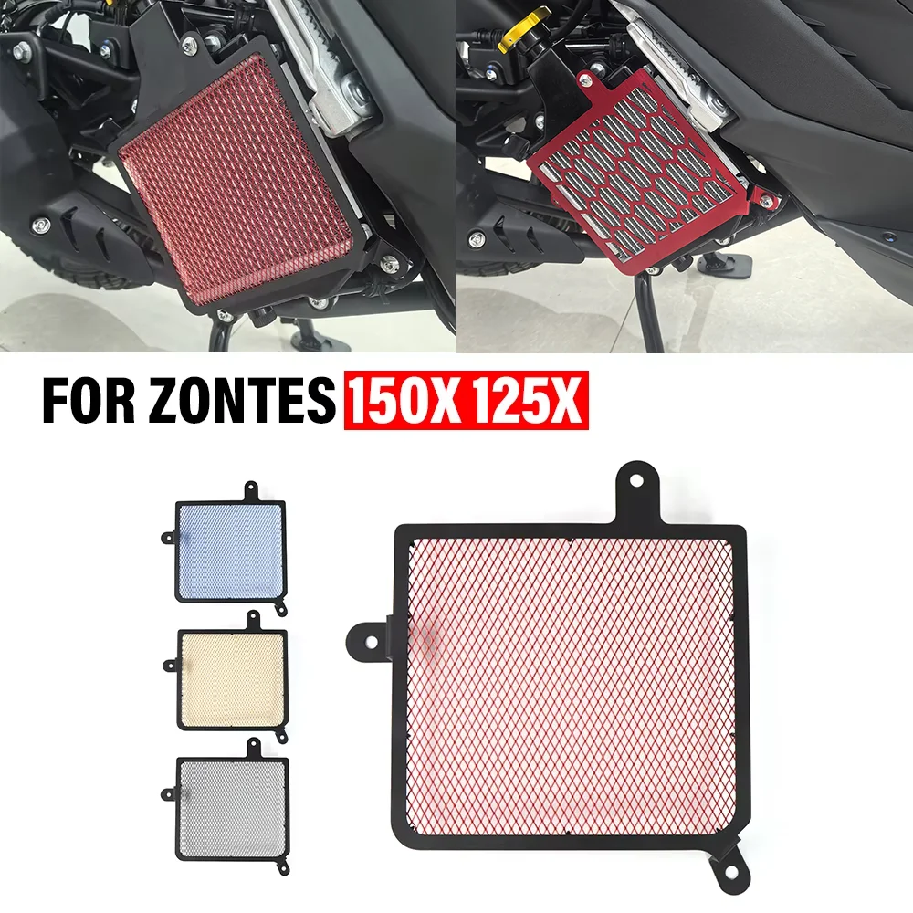 Motorcycle Accessories Radiator Grille Cover For ZONTES 150X 125X 150-X Cooler Radiator Protector Mesh Water Tank Screen Guard