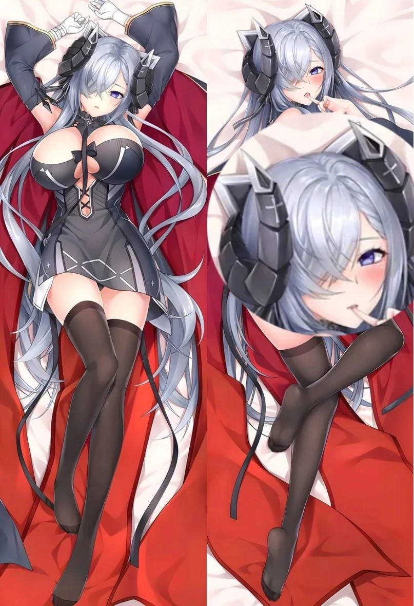 Anime Game Azur Lane KMS August von Parseval Cosplay Dakimakura Pillow Case Hugging Body Prop