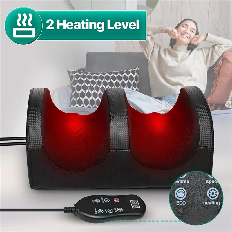

N89R Foot Massager,Foot Massager Machine With Massage Roller,Open Design For Breathable & Clean,And Pain Relief,Relax