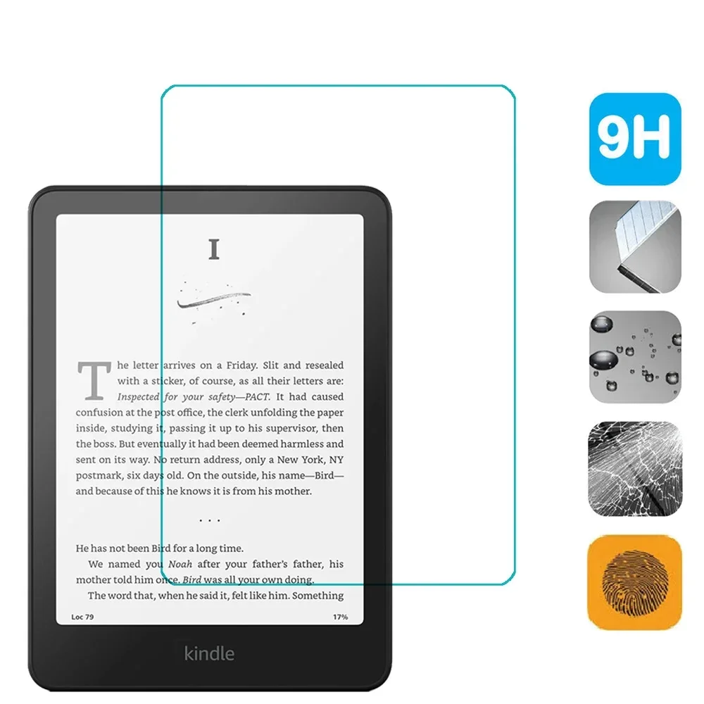 2PCS Tempered Glass For Kindle Paperwhite 2024 (12th Generation) SA569P SA568B for Kindle Colorsoft Signature Edition 7'' Film