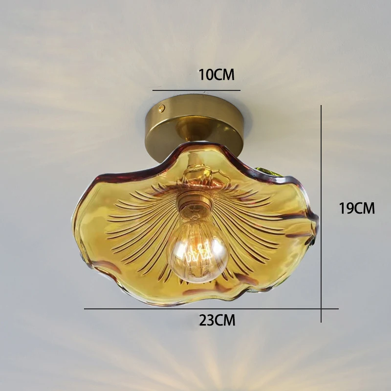 Home Eenvoudige LED Hanger Licht Armatuur Slaapkamer Woonkamer Bar Kleurrijk Glas Koperen Hangende Lamp Licht Edison Plafond Kroonluchter plafondlamp hanglamp led verlichting hanglamp woonkamer