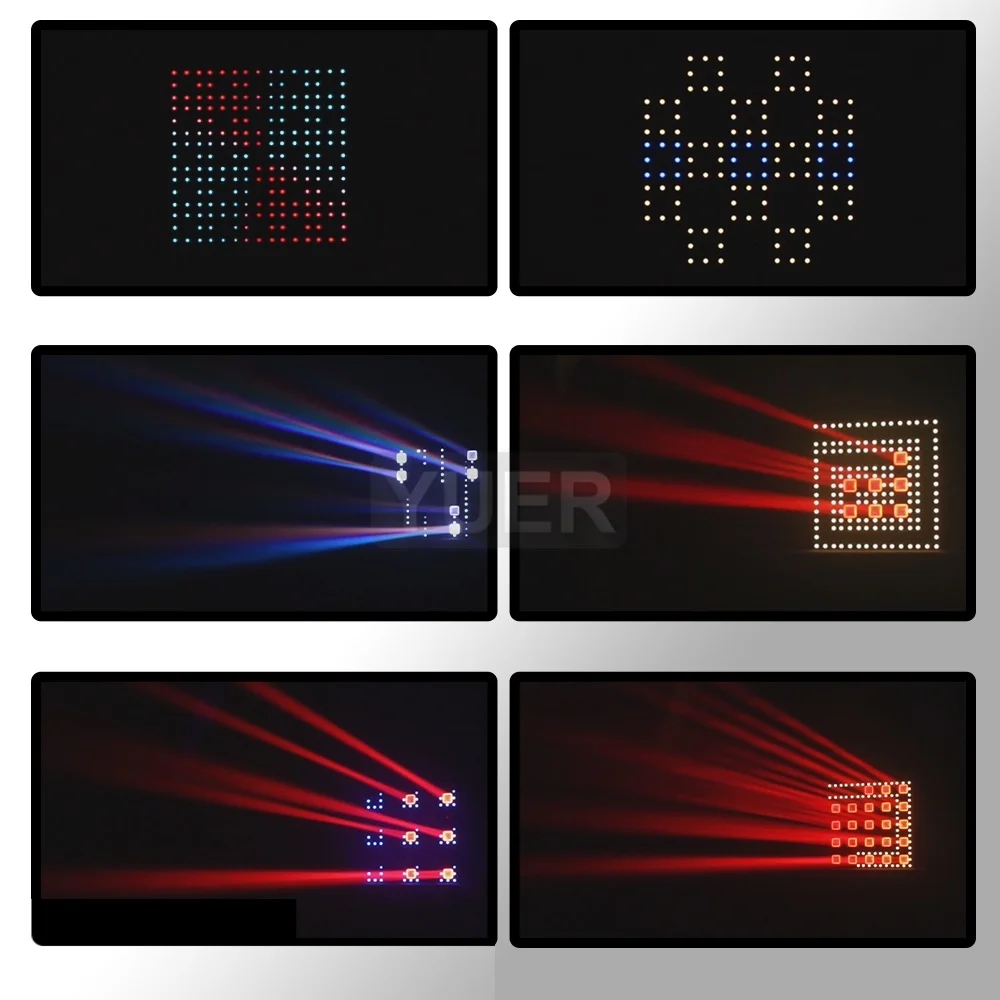 YUER LED 25x30W RGBW Matrix DJ Lighting Stage Background Lights For Disco Parties Concert Ball Hall Nightclub Effect Backlight