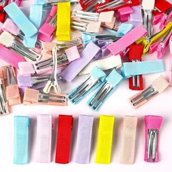 10pcs Colorful Metals Kids Hair Clips Basefully Lined Clips DIY Accessories For Hair Clips Candy Color Girls Hair Cards