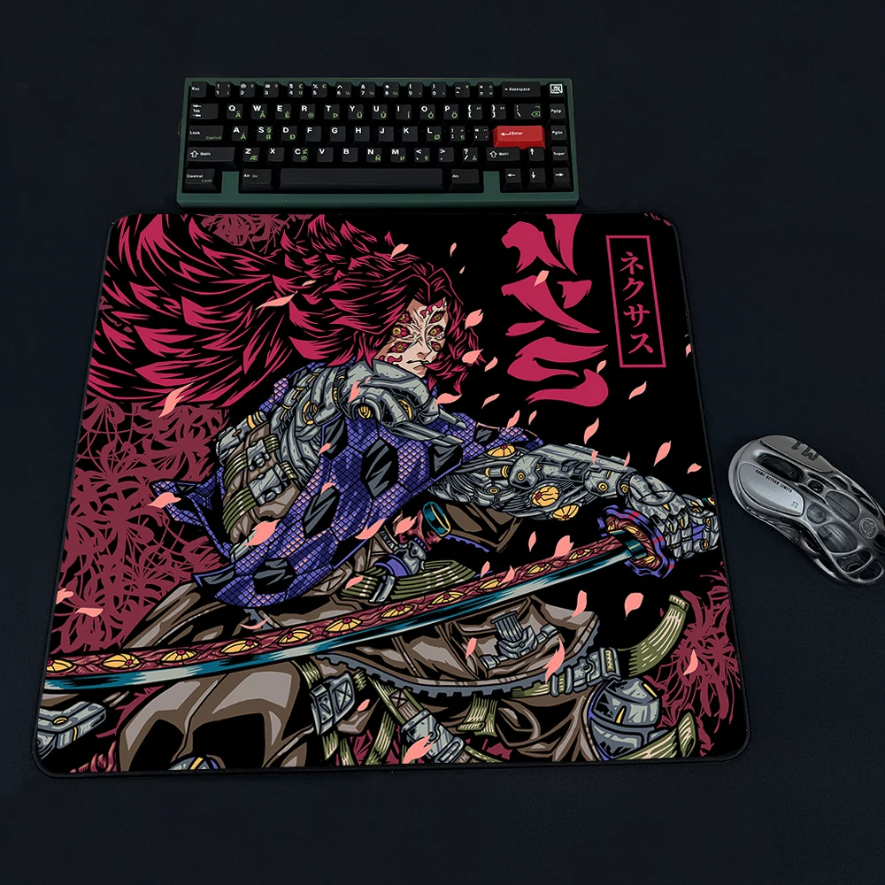 Anime Mouse Pad Samurai Gaming Mousepad Gamer Professional E-Sports Mouse Mat 45*40cm Waterproof Balance Computer Keyboard Mat