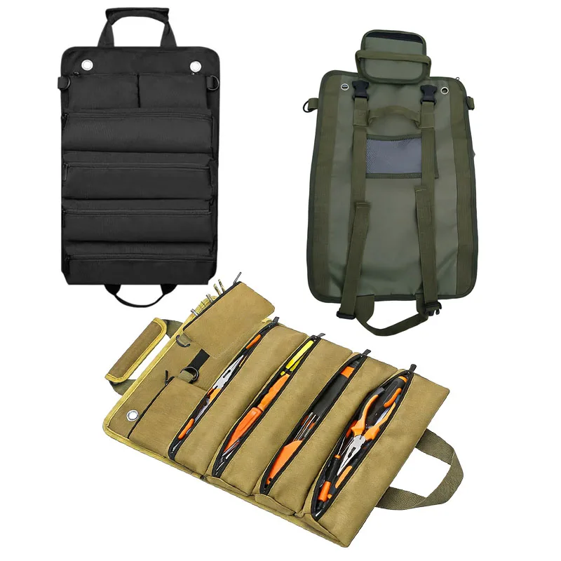 

Сумка-органайзер для инструментов, складная, для электрика и механика, портативная, сверхпрочная, с отсоединяемой молнией