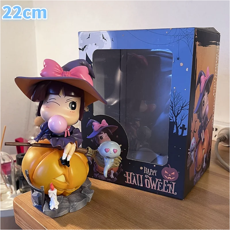 New 18-20cm Crayon Shin-Chan & Xiao Ai Halloween Can Emit Light  Toy Figure Model Decorate Toys Pumpkin Shape Gk Ornaments Gifts