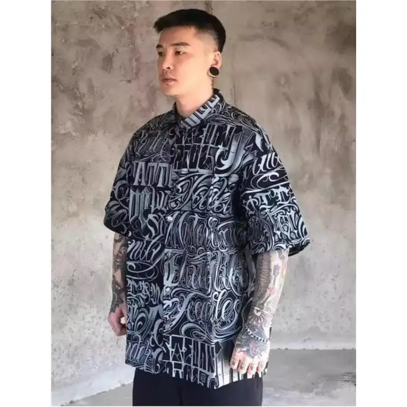 

Unisex Summer Breathable Short Sleeve Sun Protection Shirt Street Style High Street Color Block Simple Match Spring Summer Shirt