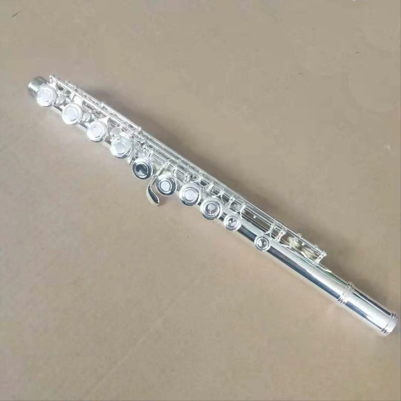 

Curved Head Joints 16 Open Hole Silver Plated C Flute w Straight