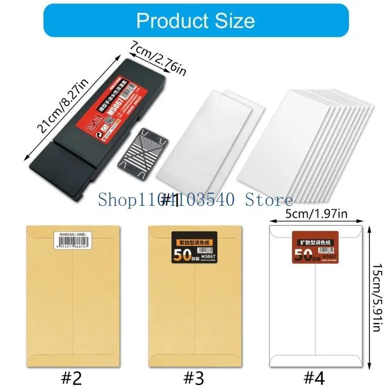 02DC Functional Painting Tool Set With Moisture Preservation Design Plastic Palettes Suitable For Students And Professional