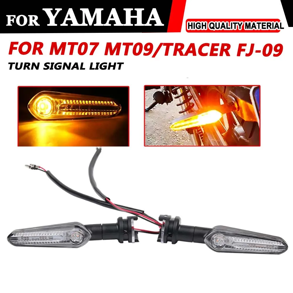 

For YAMAHA MT07 MT09 MT-07 MT-09 TRACER FZ-09 TRACER FZ-09 2024 Accessories Front Rear Turn Signal Indicator Amber Flasher Light