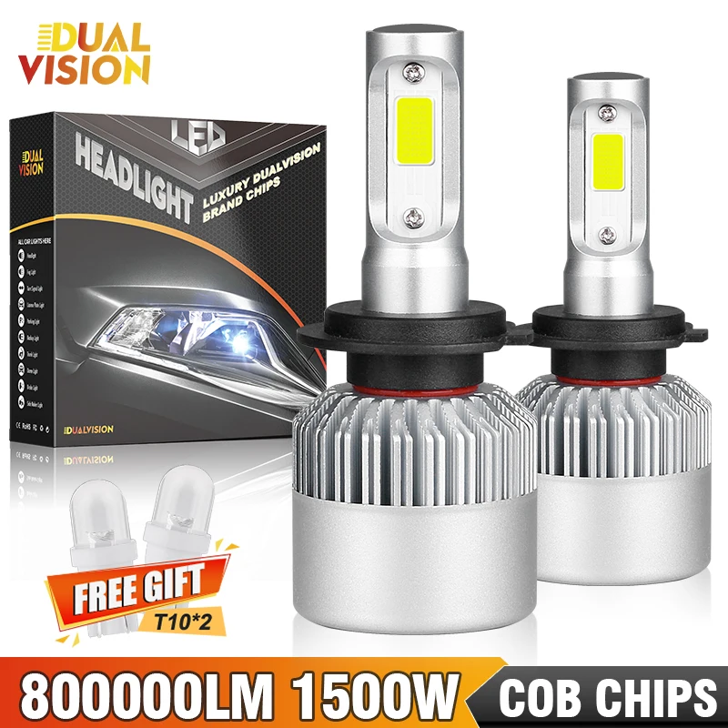 H4 LED Headlight Canbus Decoder H1 H13 Bulb H1 9005 9006 HB3 HB4 5202 PTF Fog Lamps Bulbs High Low Beam 5000K 6000K 8000K 12V