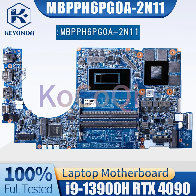 MBPPH6PG0A-2N11 Notebook Mainboard SRMJ4 i9-13900H GN21-X6-A1 RTX 4090 Laptop Motherboard Full Test