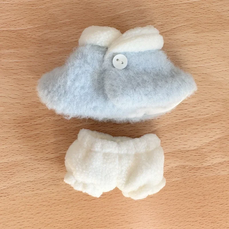 

Для 10,5 см Labubu 4,0 мини-кукла пушистый плюшRopa Labubu аксессуары для кукол накидка шорты комбинированный зимний теплый наряд уютный мягкий