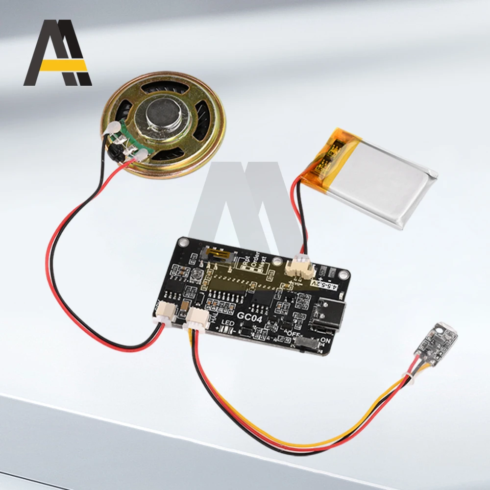 GC04 Magnetron بطاقة التسجيل حركة الإبداعية هدية مربع عيد الميلاد بطاقة عيد ميلاد غطاء الموسيقى MP3 تحميل وحدة الصوت TYPE-C