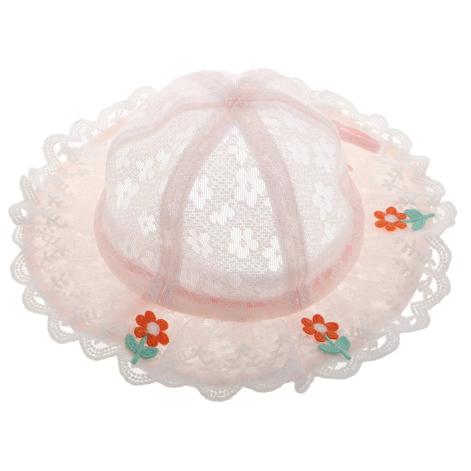 Baby Girl Wide Brim Breathable Mesh Fisherman Sun Hat Summer Toddler Beach Cap Outdoor Sun Protection Baby Girl Hats view 3