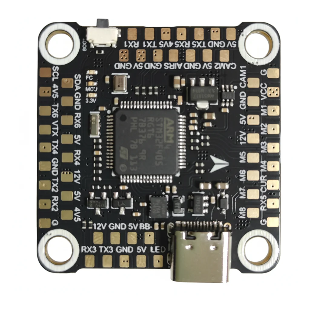 STMF405 ICM42688 وحدة تحكم في الطيران 4-8S المدخلات BEC 5 فولت 12 فولت 30.5x30.5 مللي متر لأجزاء الطائرة بدون طيار RC FPV حرة