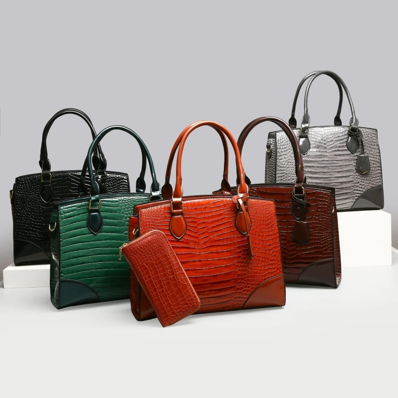 2023 New Urban Simple and Fashionable Large Capacity Carrying Mother Bag Women's Multi piece Set One Shoulder Crossbody Bag