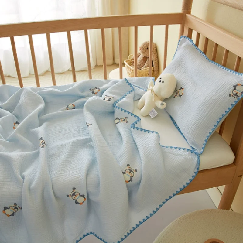 Verão cobertor do bebê recém-nascido algodão macio swaddle envoltório cobertor meninos meninas infantil recebendo cobertor para berço colcha toalha de banho